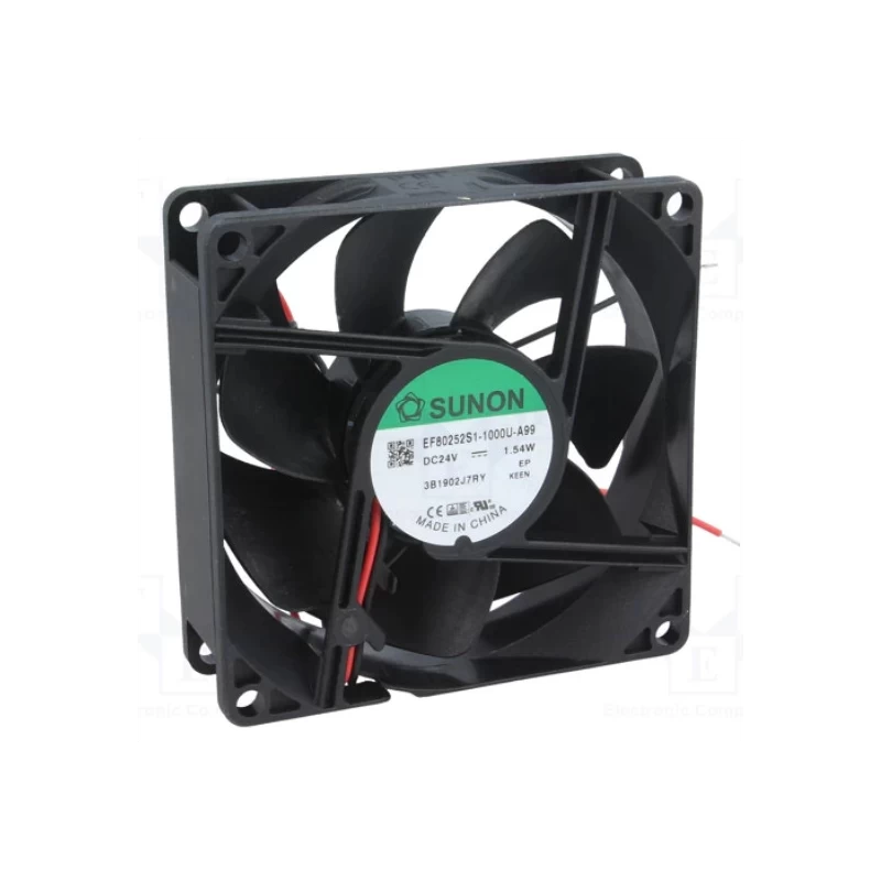 Ventilátor Sunon 80*80*25 24V DC, siklócs. MF80252V1-A99-A