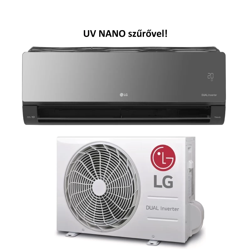 LG AC12BK ARTCOOL oldalfali split (3,5 kW, fekete)