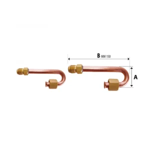 Réz klímacső visszafordító 1/4" - 3/8" 11130016